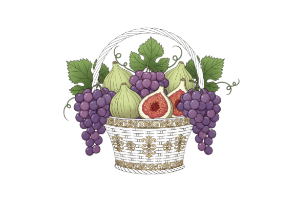 A Harvest of Style: Using Grapes and Figs in Decorative Basket