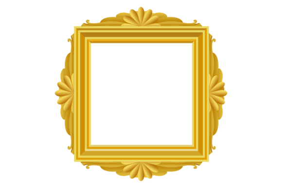 Classic Golden Frame: Decorative Rococo Design Guide