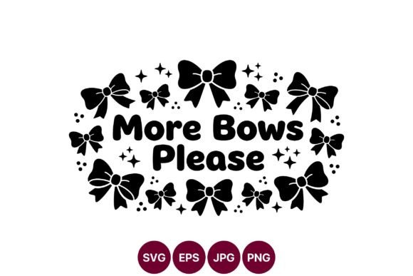 Cute Bow Decorative Clipart: A Playful Design Asset