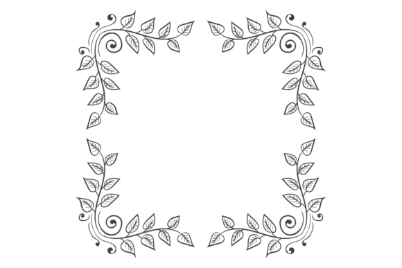 Decorative Botanical Frame with Ornate F: A Designer's Guide