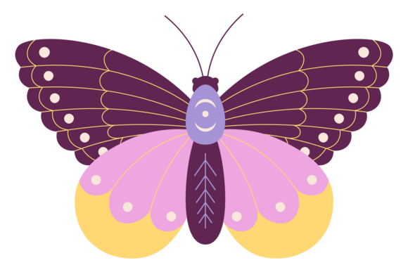 Decorative Butterfly Icon: A Wildlife Symbol for Vibrant Design