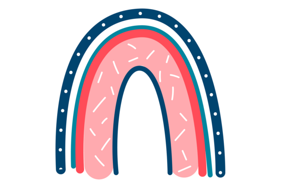 Decorative Doodle Arch Shape Multicolor: A Playful Design Essential