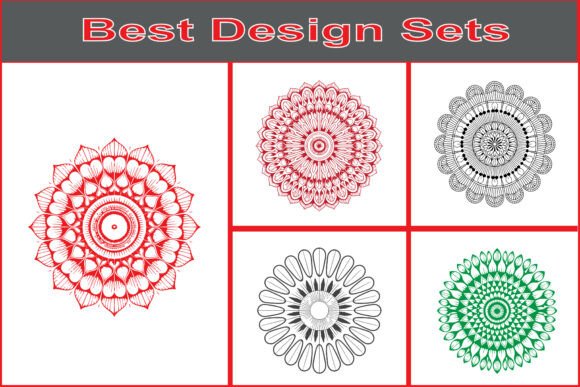 Decorative Round Mandala Art Bundle for Creative Projects