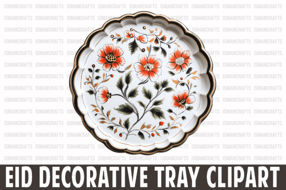 Eid Decorative Tray Clipart PNG: Elevate Your Festive Designs