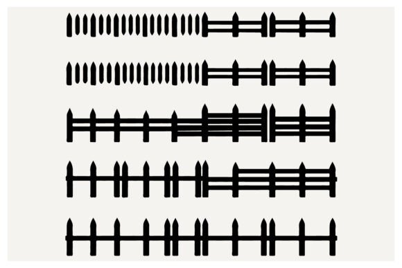 Fencing, Decorative Border Silhouette: Elevate Your Creative Edge