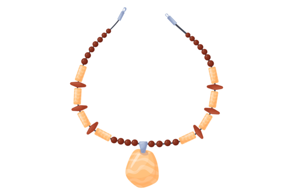 Gemstone Necklace: Decorative Ethnic Style Jewelry