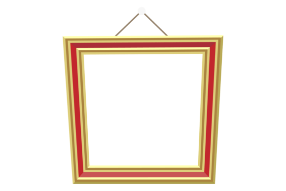 Hanging Square Frame: Your Go-To Decorative Empty Border Template
