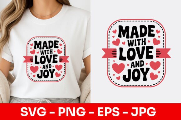 Made with Love and Joy Decorative SVG: A Touch of Whimsy for Your Projects