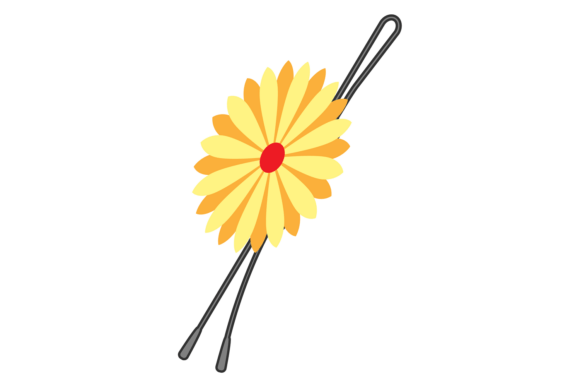 Metal Hairpin with Flower: A Decorative Fe for Feminine Design