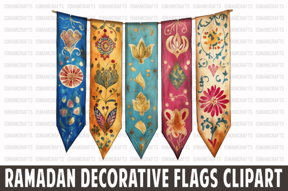Ramadan Decorative Flags Clipart PNG: Creative Projects Guide
